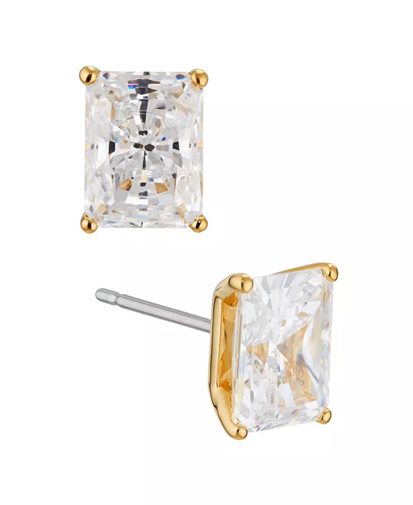 

Серьги с изумрудами и кубическим цирконием, созданные для Macy's Eliot Danori, gold