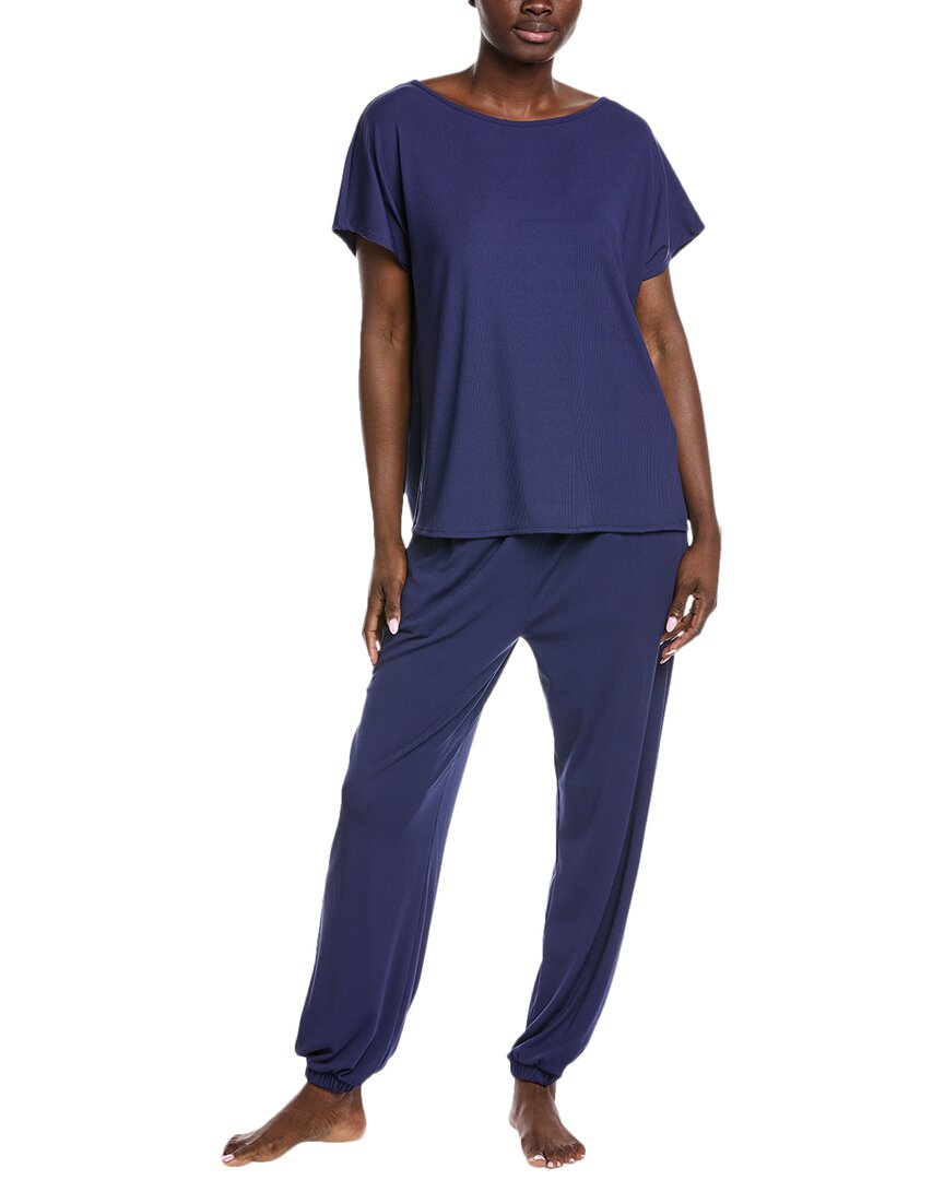 

Комплект из блузки и брюк Badgley Mischka, синий