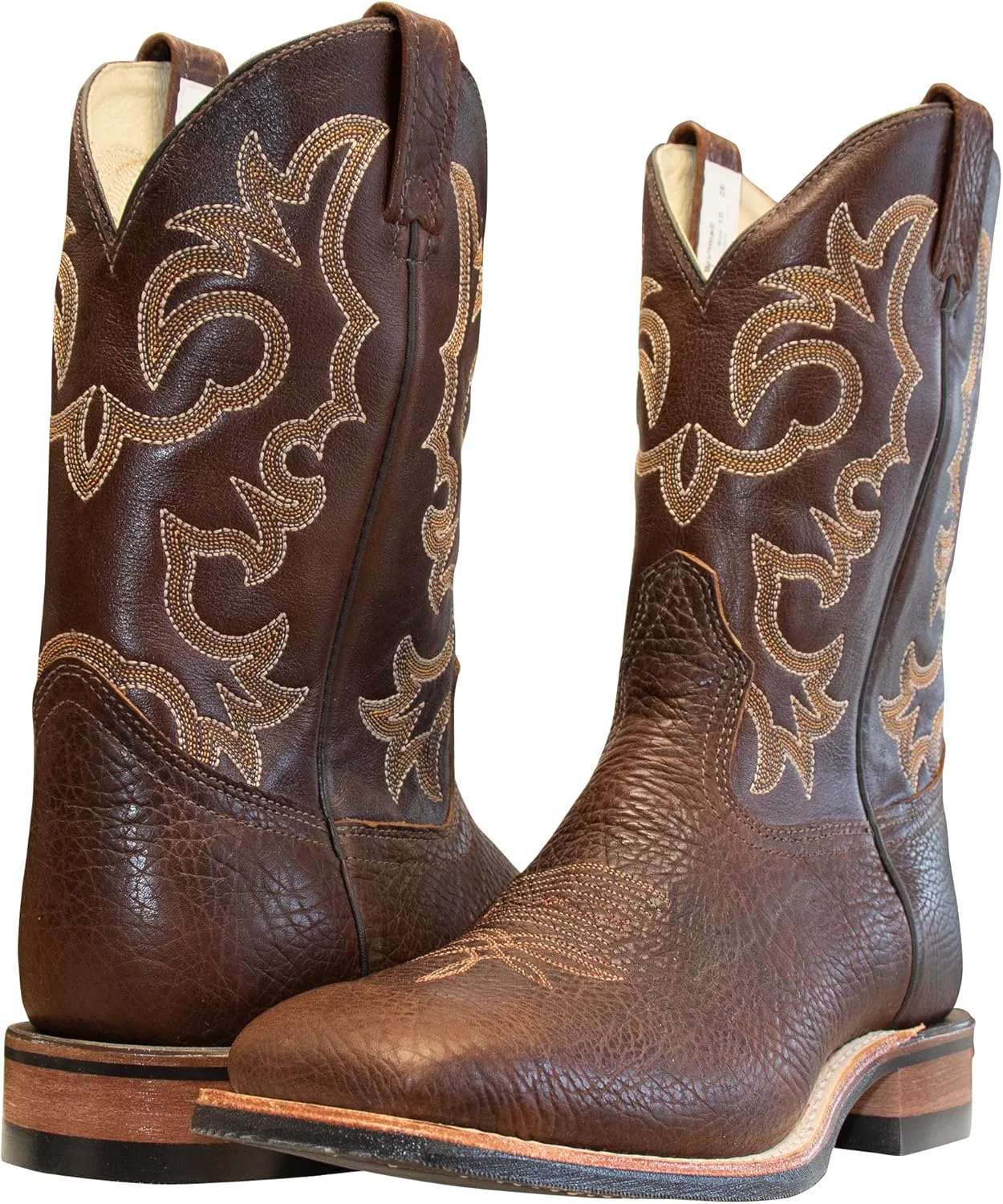 Мужские вестерн-бутсы Canada West Brahma Ropers коричневые Canada West Boots, коричневый — фото 2