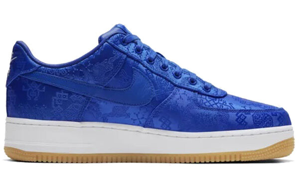 Кроссовки x clot air force 1 prm Nike, синий — фото 3
