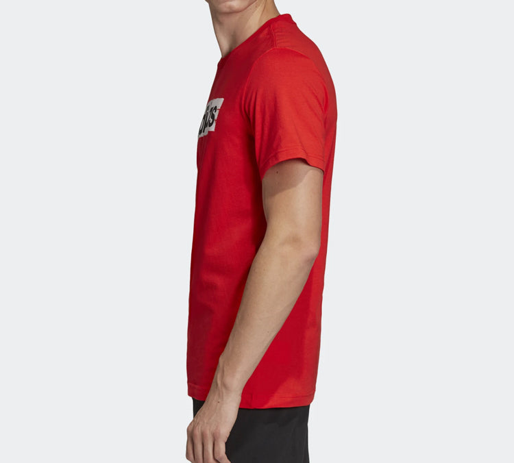 Футболка adidas Alphabet Logo Sports Short Sleeve Red, красный — фото 4