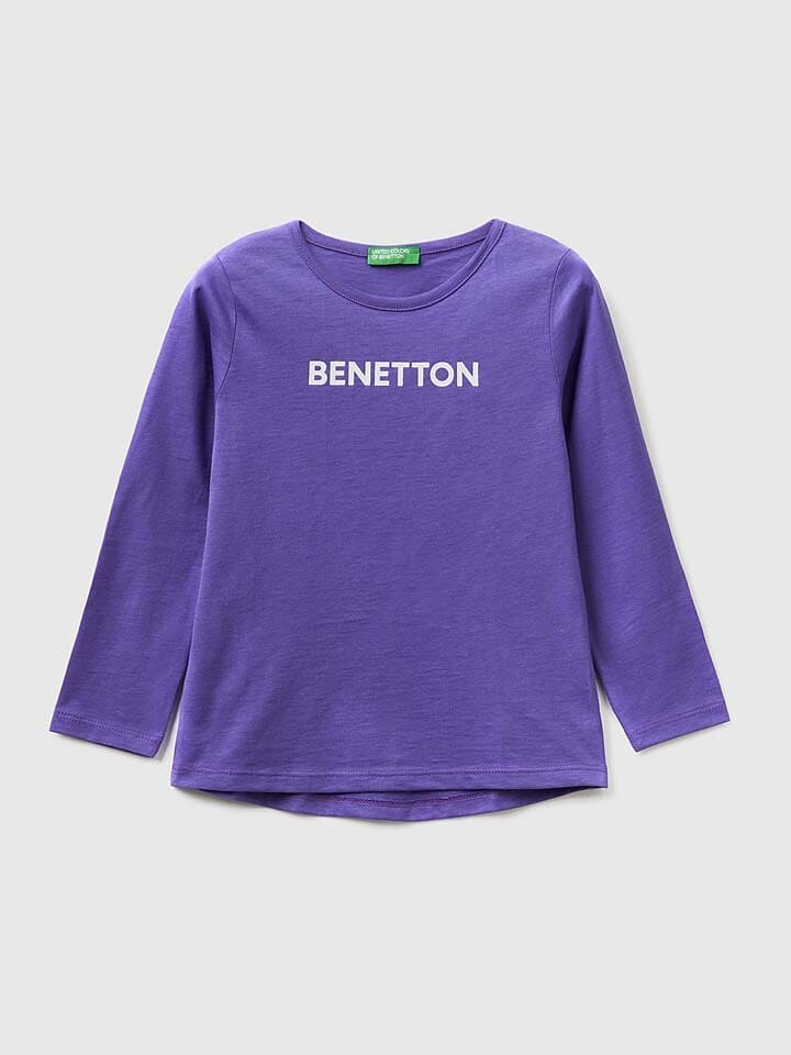 

Лонгслив Benetton Longsleeve, фиолетовый