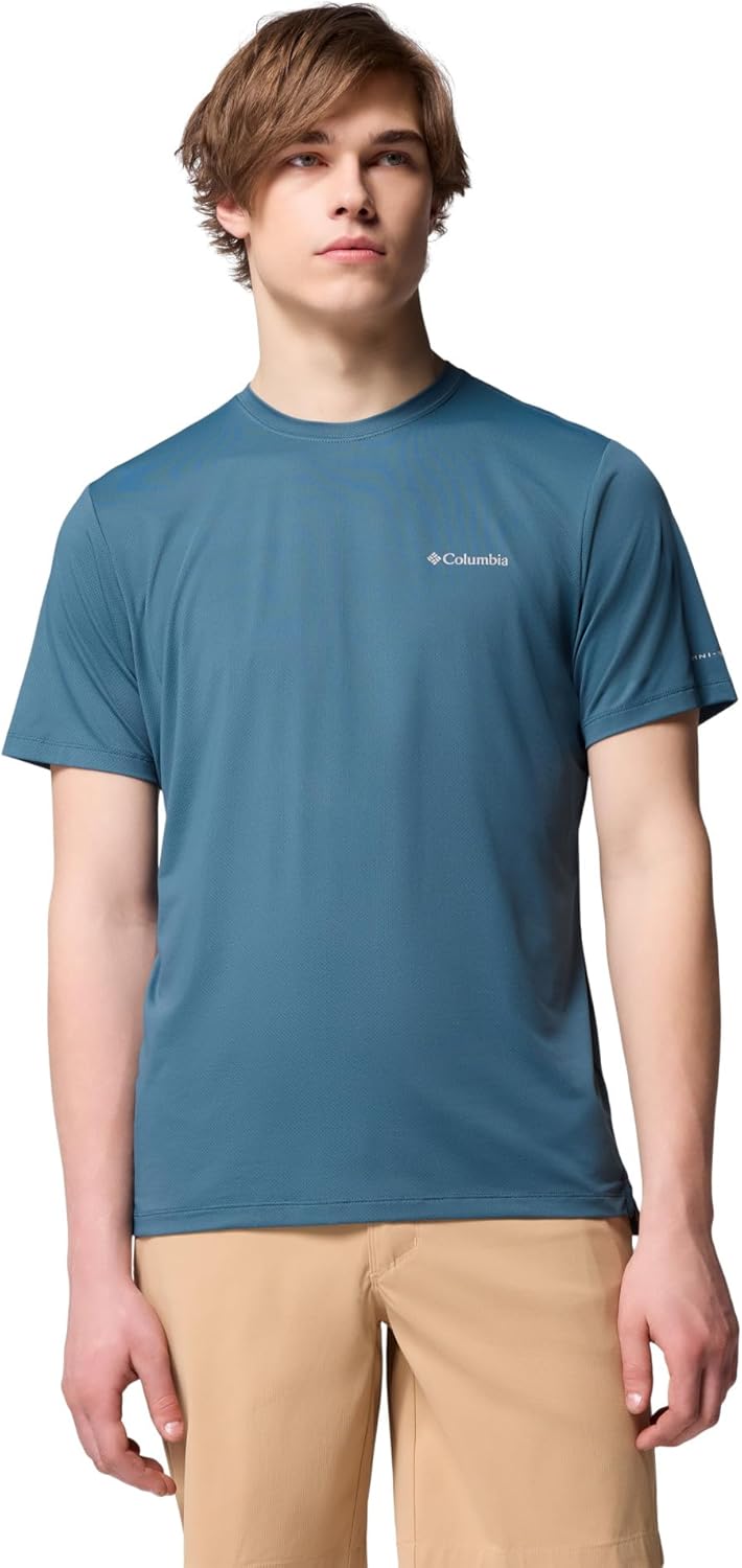 

Columbia мужская футболка Tech Trail Utility с коротким рукавом, Everblue, Синий, Columbia мужская футболка Tech Trail Utility с коротким рукавом, Everblue