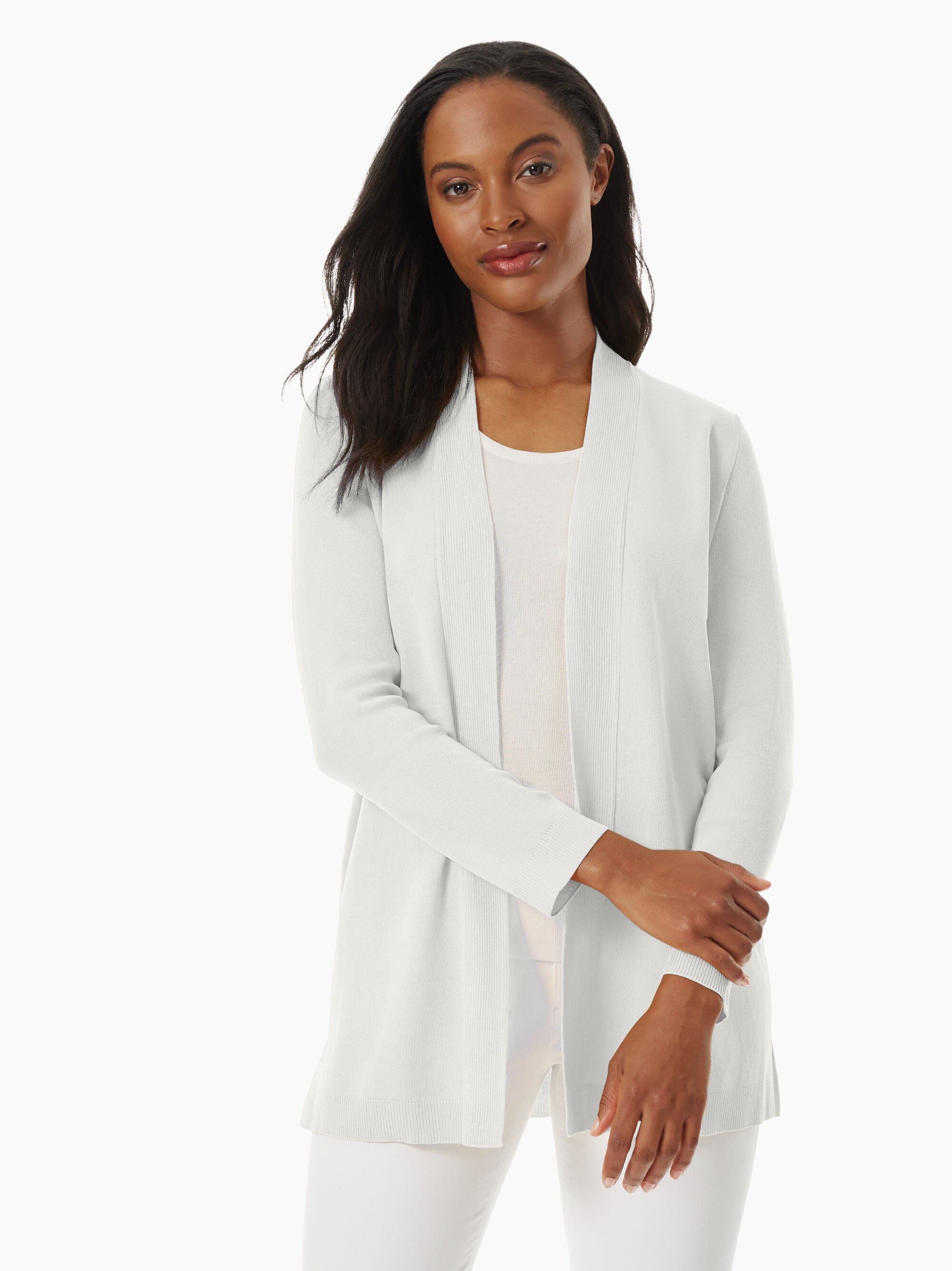 

Кардиган Icon с открытым передом Jones New York, цвет jones white