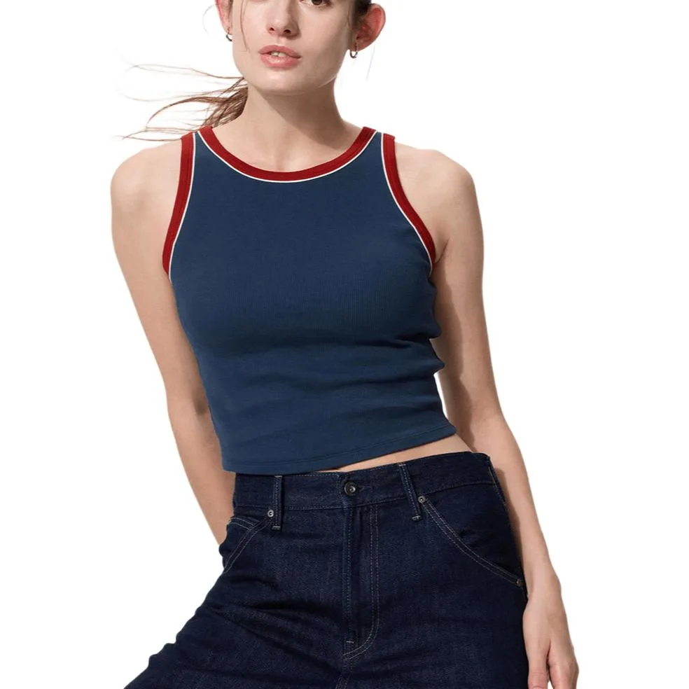 UNIQLO SS26 Топ-танк Women's Navy Blue Others