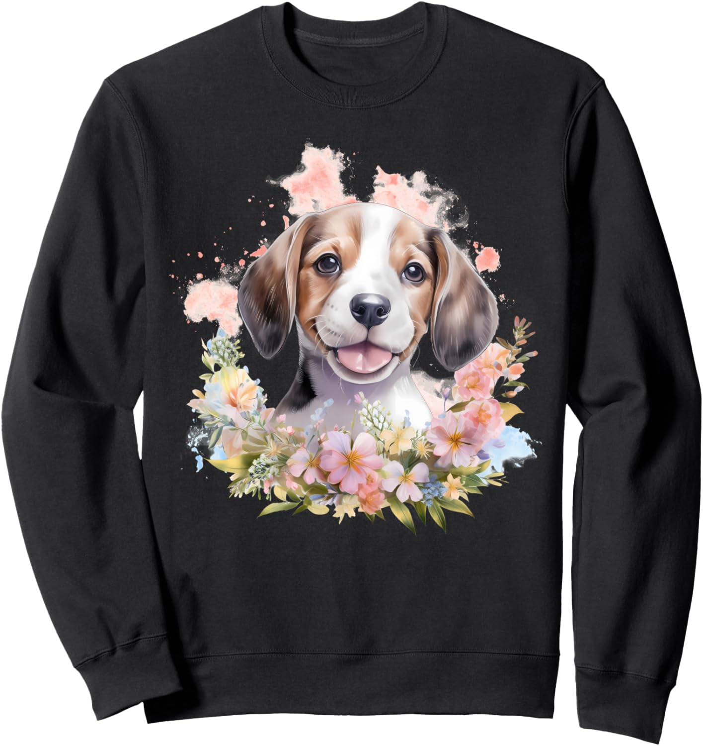 

Толстовка с изображением бигля, выполненная в акварельном стиле Funny Beagle Gifts For Dog Lovers And Owners, черный