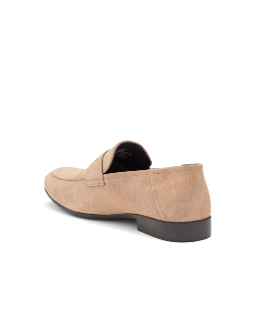 Мужские кожаные туфли-лоферы Sawyer Dress Casual Slip-on Penny Loafer Blake McKay, Sand suede — фото 3