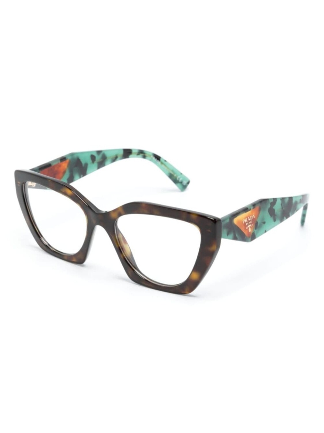 Prada Eyewear очки PR 09YV в квадратной оправе, зеленый — фото 2