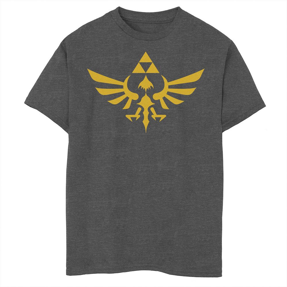 

Футболка Triumphant Triforce с рисунком Nintendo Legend Of Zelda для мальчиков 8–20 лет Licensed Character, цвет Charcoal Heather