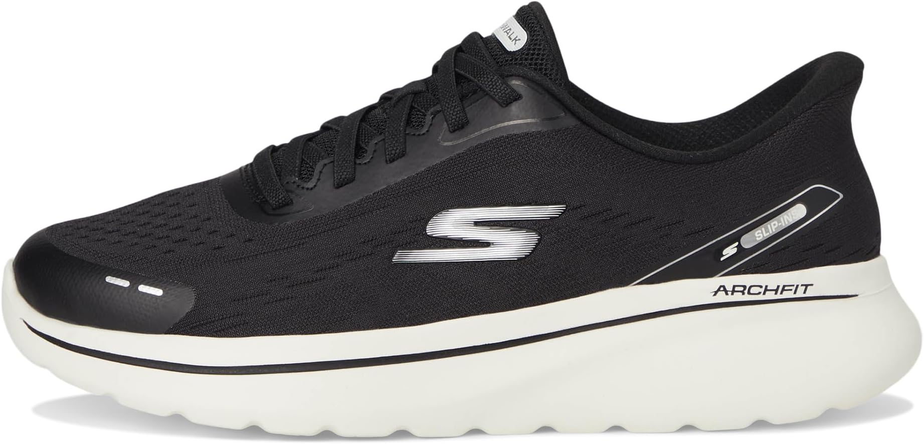 Кроссовки SKECHERS Performance Go Walk Arch Fit N-Joy Emory Hands Free Slip-Ins, черный/белый — фото 4