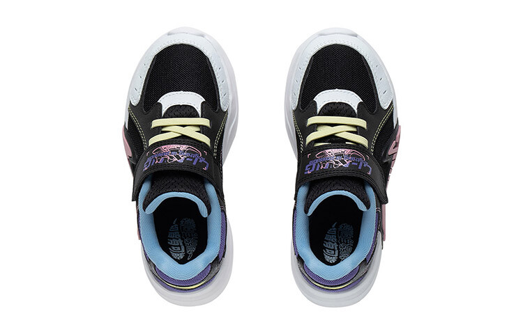 Кроссовки LINING YOUNG Sports Life Collection Kids Lifestyle Shoes Kids Low-top Black/standard White/purple — фото 3