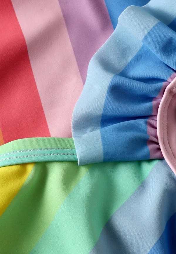 Купальник с оборками и принтом по всей поверхности Color Kids, Pink Lemonade — фото 3