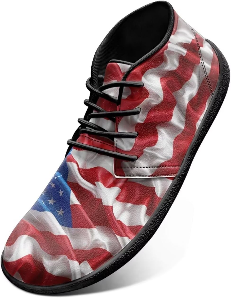 

Мужские кроссовки Flag Design Barefoot с нулевым перепадом высоты подошвы- идеально подходят для бега, спорта и повседневной носки Watdotory, Folded American Flag