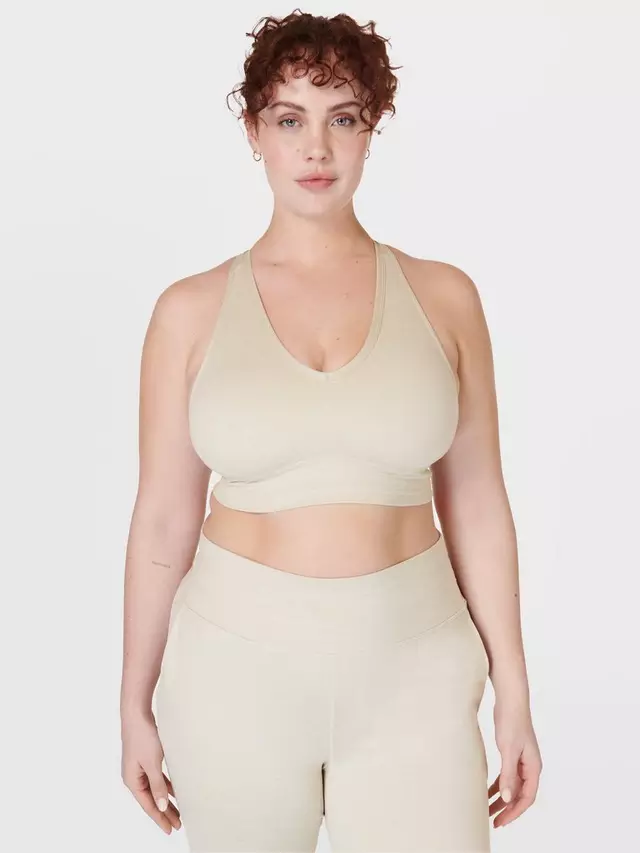 

Спортивный бюстгальтер Sweaty Betty Gaia Yoga, цвет creme/beige/marl