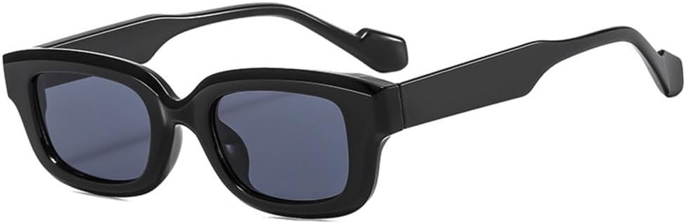 

Модные квадратные солнцезащитные очки Fashion Candy для женщин и мужчин, ретро-очки в маленькой оправе, трендовые солнцезащитные очки с защитой от УФ-излучения UV400 LJTJTAV, Black Grey