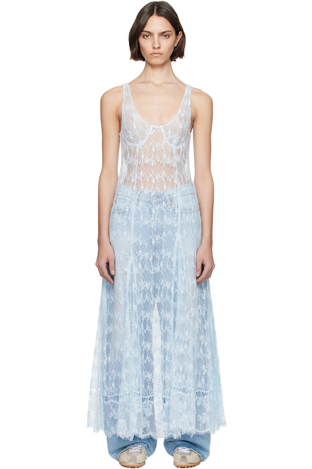 

Платье макси Pamela Collina Strada, цвет sky