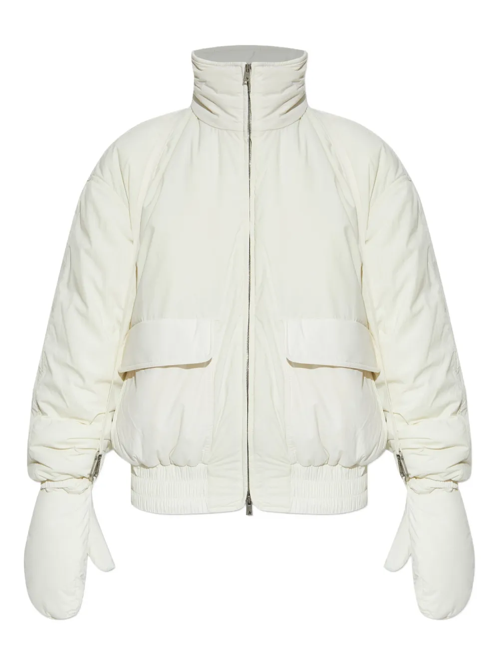 

Пуховик с клапанами на карманах GOLDEN GOOSE, нейтральный