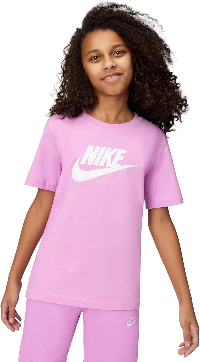 Футболка с логотипом Nike, детская, Light Magenta