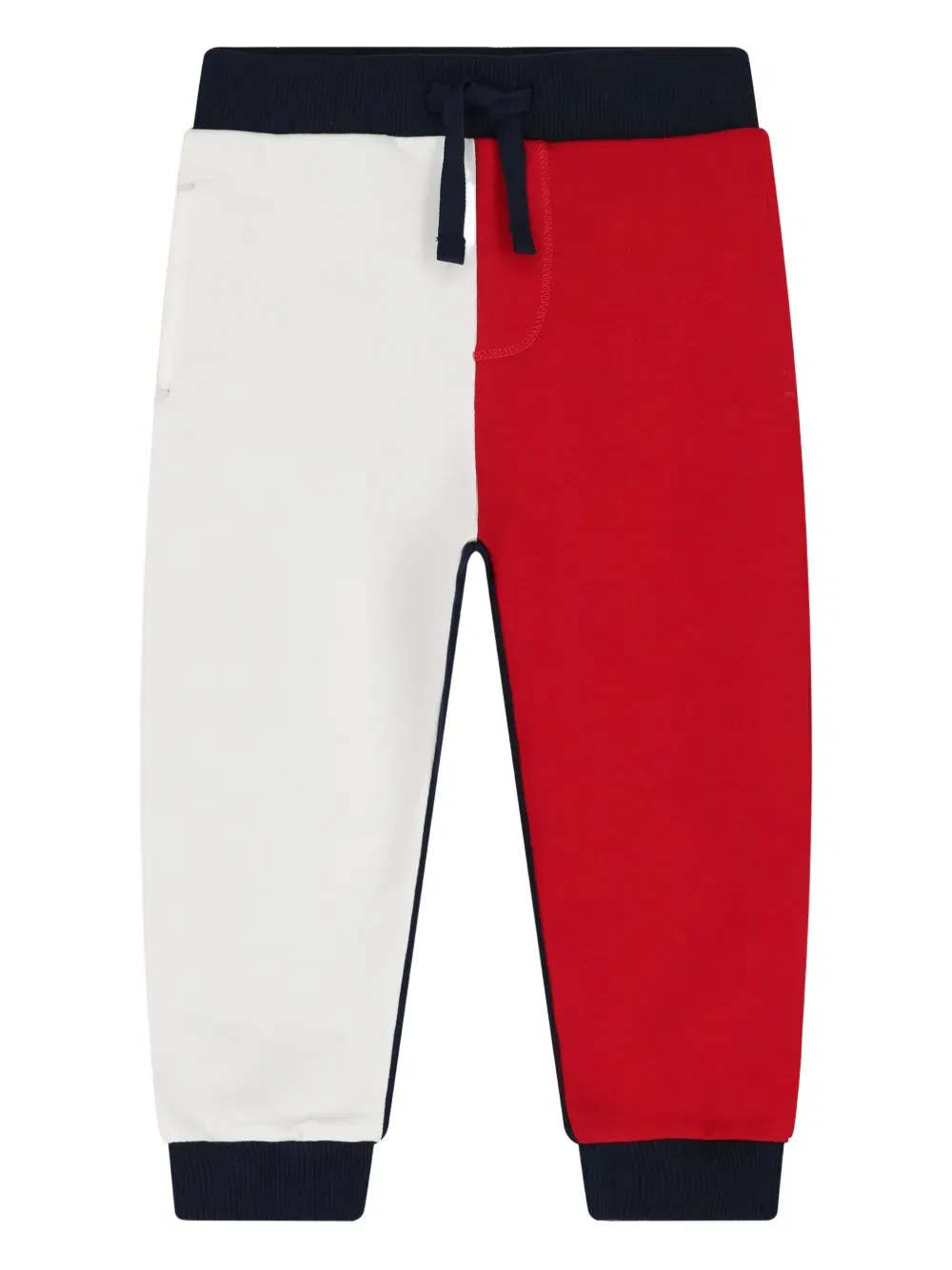 Спортивные брюки с цветовыми блоками и завязками Tommy Hilfiger Junior, красный