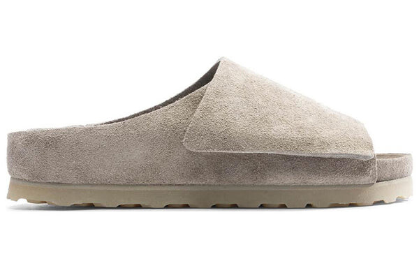 Тапочки x fear of god los feliz suede leather sandals 'taupe' Birkenstock, бежевый — фото 2