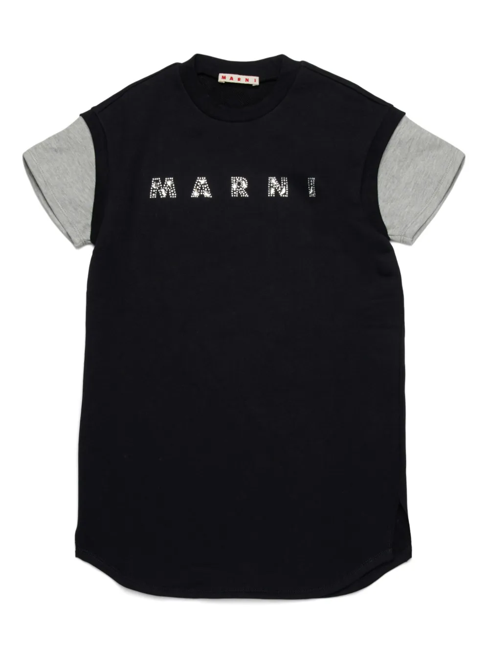 

Платье-футболка с логотипом Marni Kids, черный