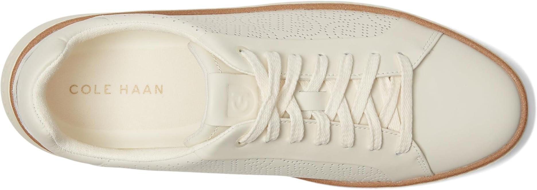 Кроссовки Cole Haan Grandpro Topspin Sneaker, цвет Ivory/Perf Leather/Ivory — фото 2