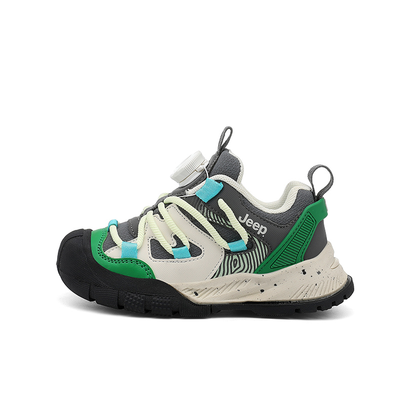 

Кроссовки детские с противоскользящей подошвой и износостойкими подошвами для бега Jeep, серый