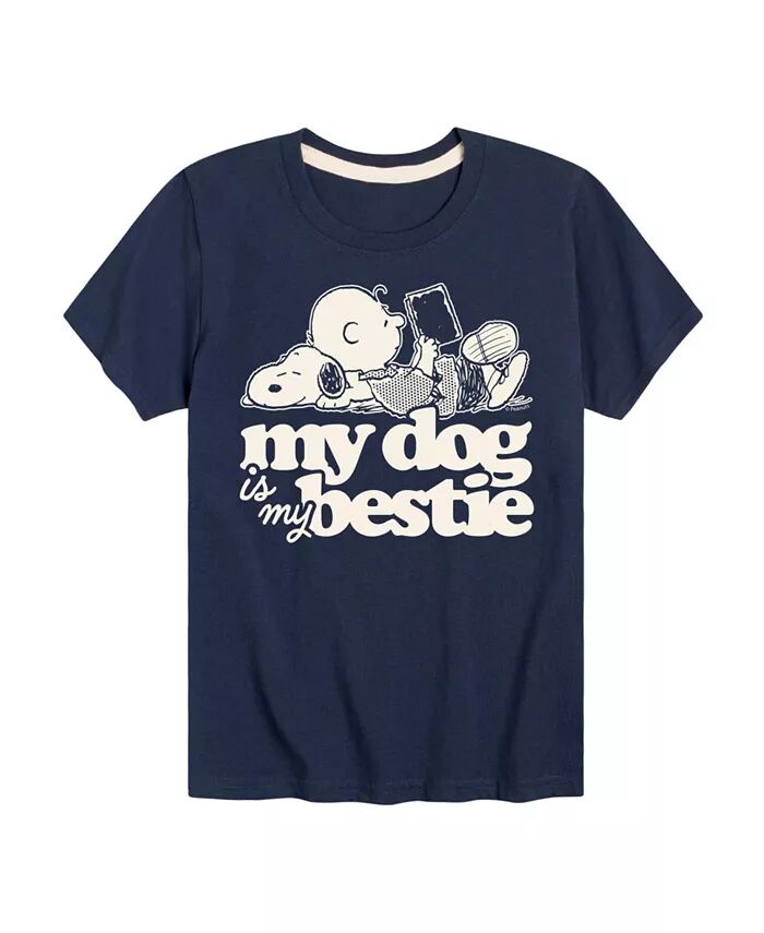 

Футболка с принтом Big Boys Peanuts My Dog Is My Bestie Hybrid, синий
