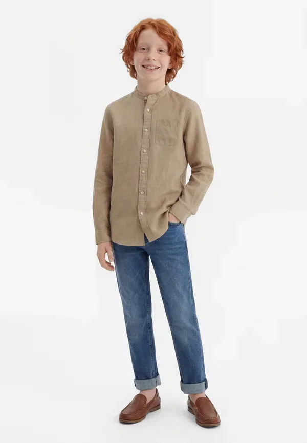 Рубашка льняная Polo Ralph Lauren, сюррей тан