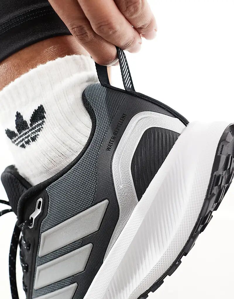 Кроссовки adidas Running RunFalcon 5 для трейлраннинга черного и серого цветов adidas performance — фото 4