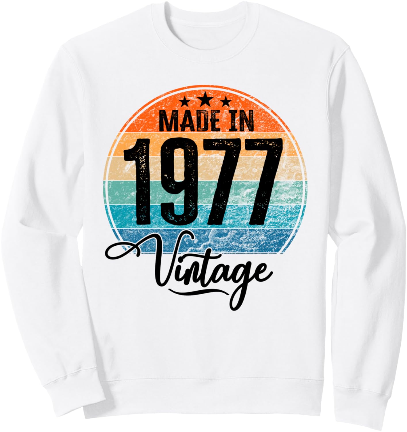 

Винтажная толстовка ко дню рождения 1977 года Kattos - Happy Birthday 1977, белый