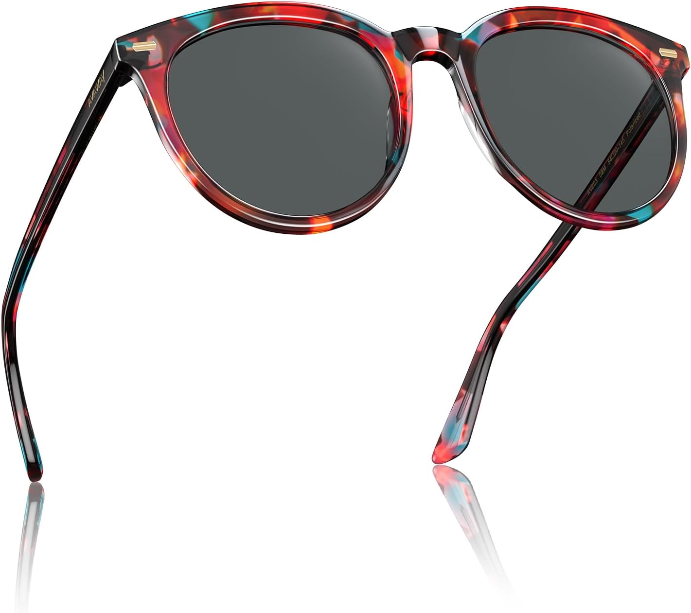 

Солнцезащитные очки AVAWAY круглой формы большого размера из ацетата с поляризацией, для женщин, с защитой от УФ-излучения, темные, для вождения и отдыха на пляже, 7. Red Tortoise / Grey Lens