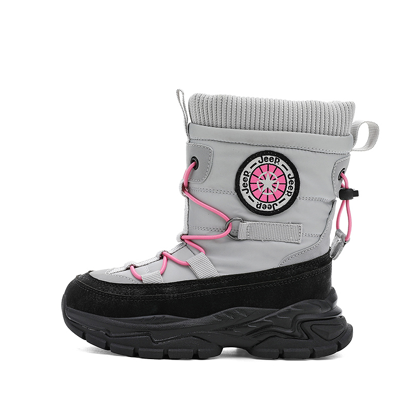 

Детские зимние сапоги Kids Jeep, waterdrop серый[fleece-lined thermal-warm and lock-in heat]