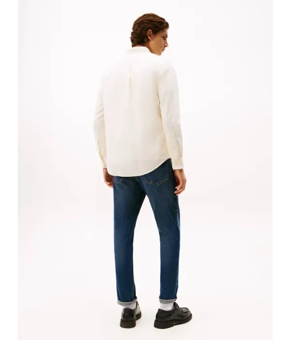 Рубашка regular fit Tommy Hilfiger, экрю — фото 3