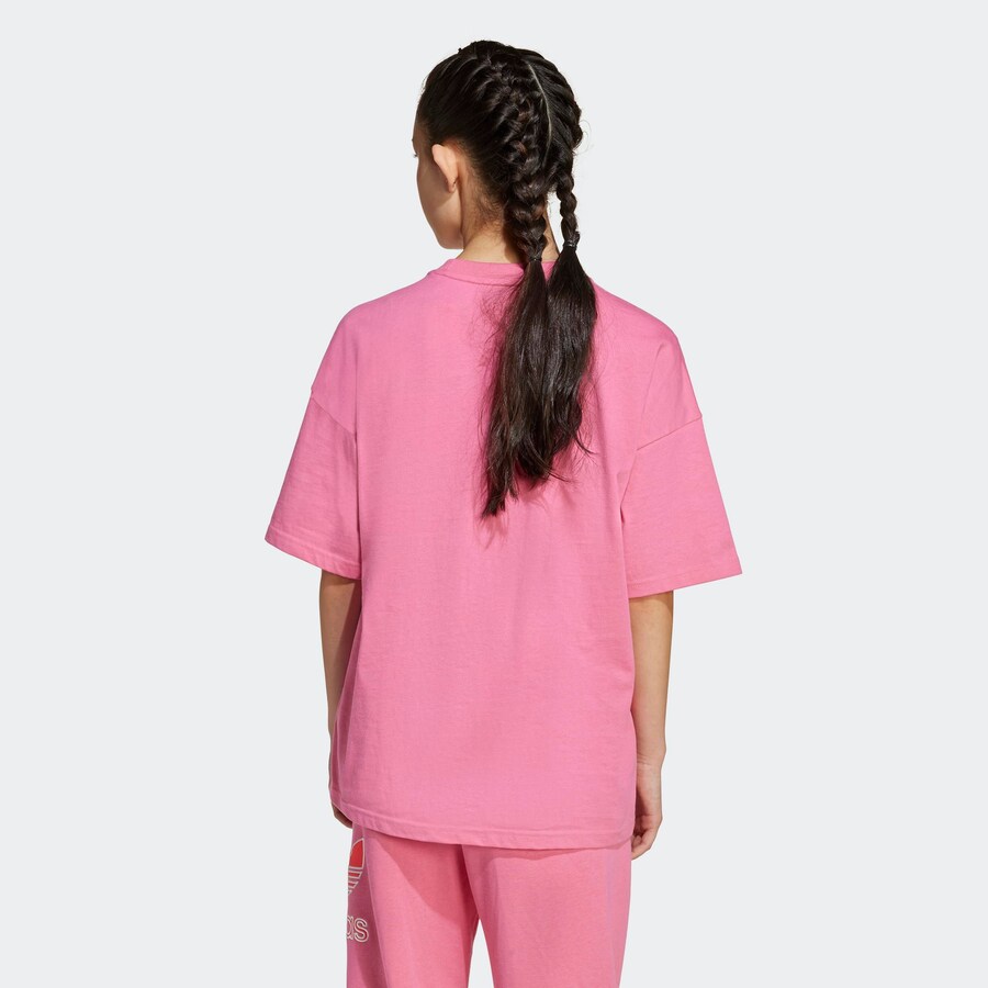 Рубашка ADIDAS ORIGINALS Trefoil, розовый — фото 4