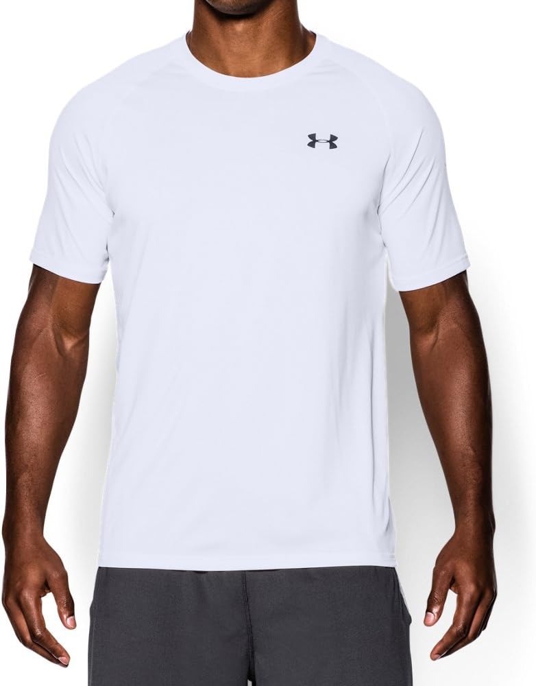 

Мужская техническая футболка с коротким рукавом Under Armour, White/ Black, Белый, Мужская техническая футболка с коротким рукавом Under Armour, White/ Black