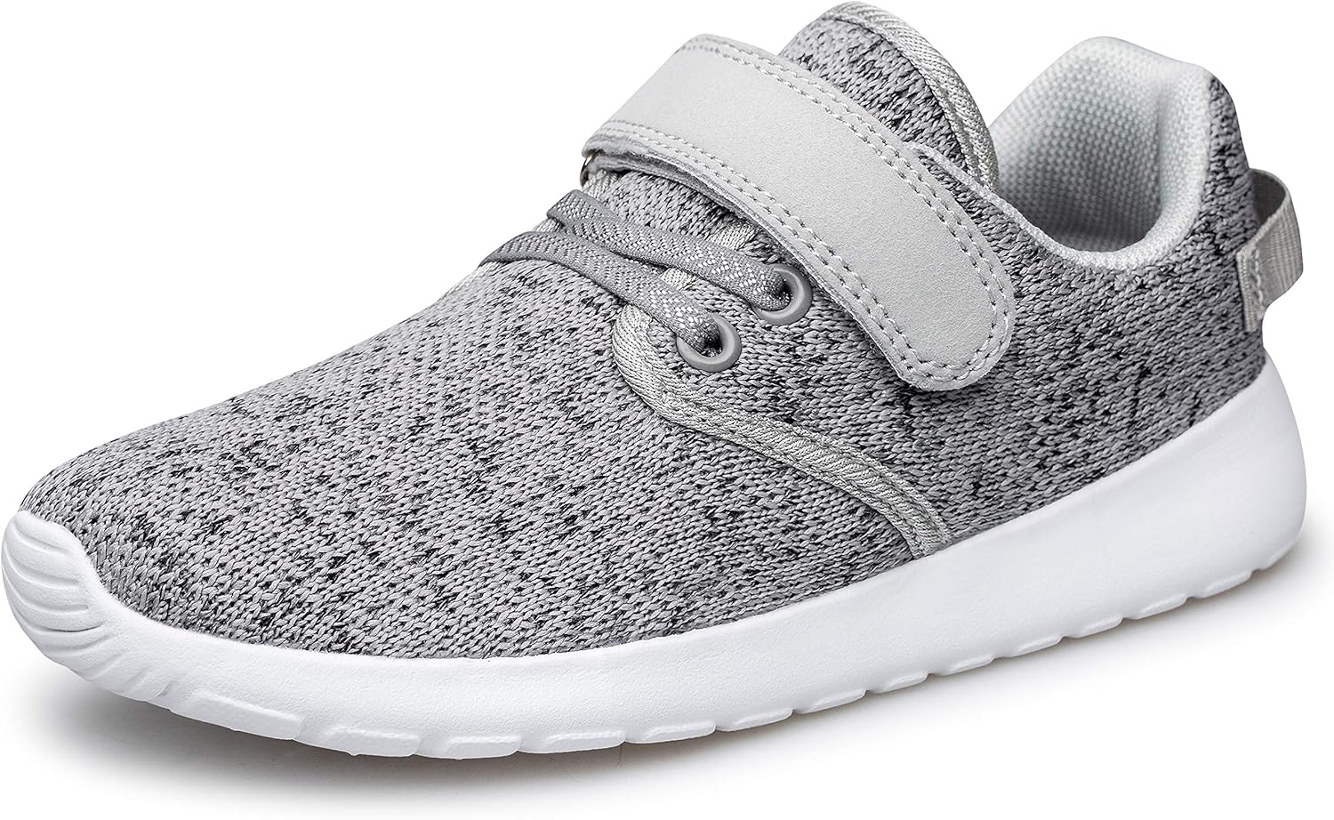 

Кроссовки TOEDNNQI для мальчиков и девочек, детские легкие дышащие с ремешком, спортивные беговые туфли для малышей/детей младшего возраста/старших детей, серый