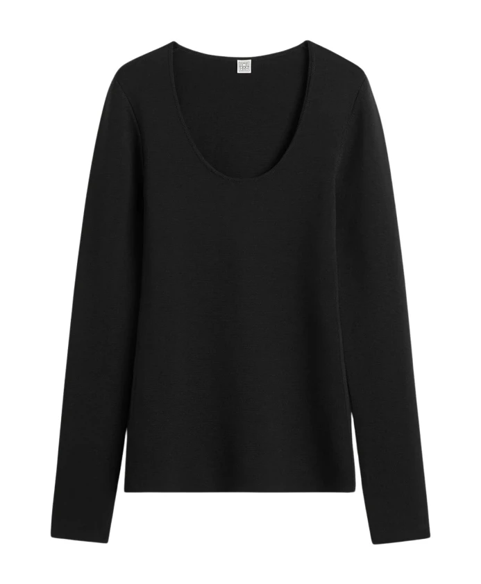 

Черная вязаная женская рубашка Totãªme, черный