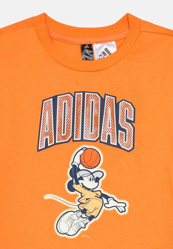 Шорты унисекс с изображением микки мауса от disney Adidas Performance, Pure Orange/Off White — фото 4