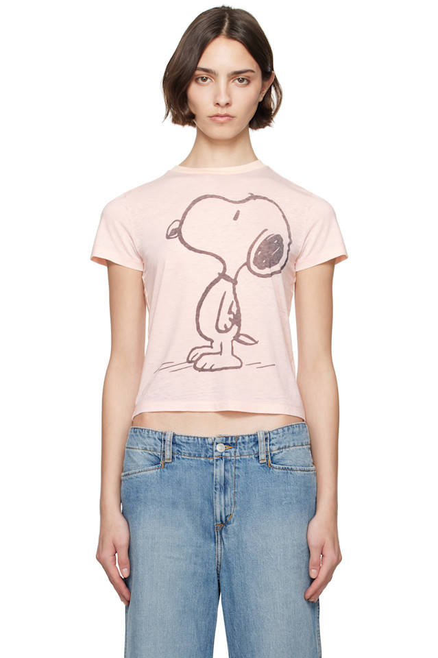 

Классическая футболка Snoopy Re/Done, цвет dahlia
