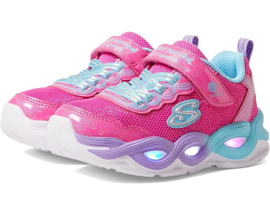 

Кроссовки SKECHERS KIDS Twisty Glow Light Up Sneaker, цвет Hot Pink