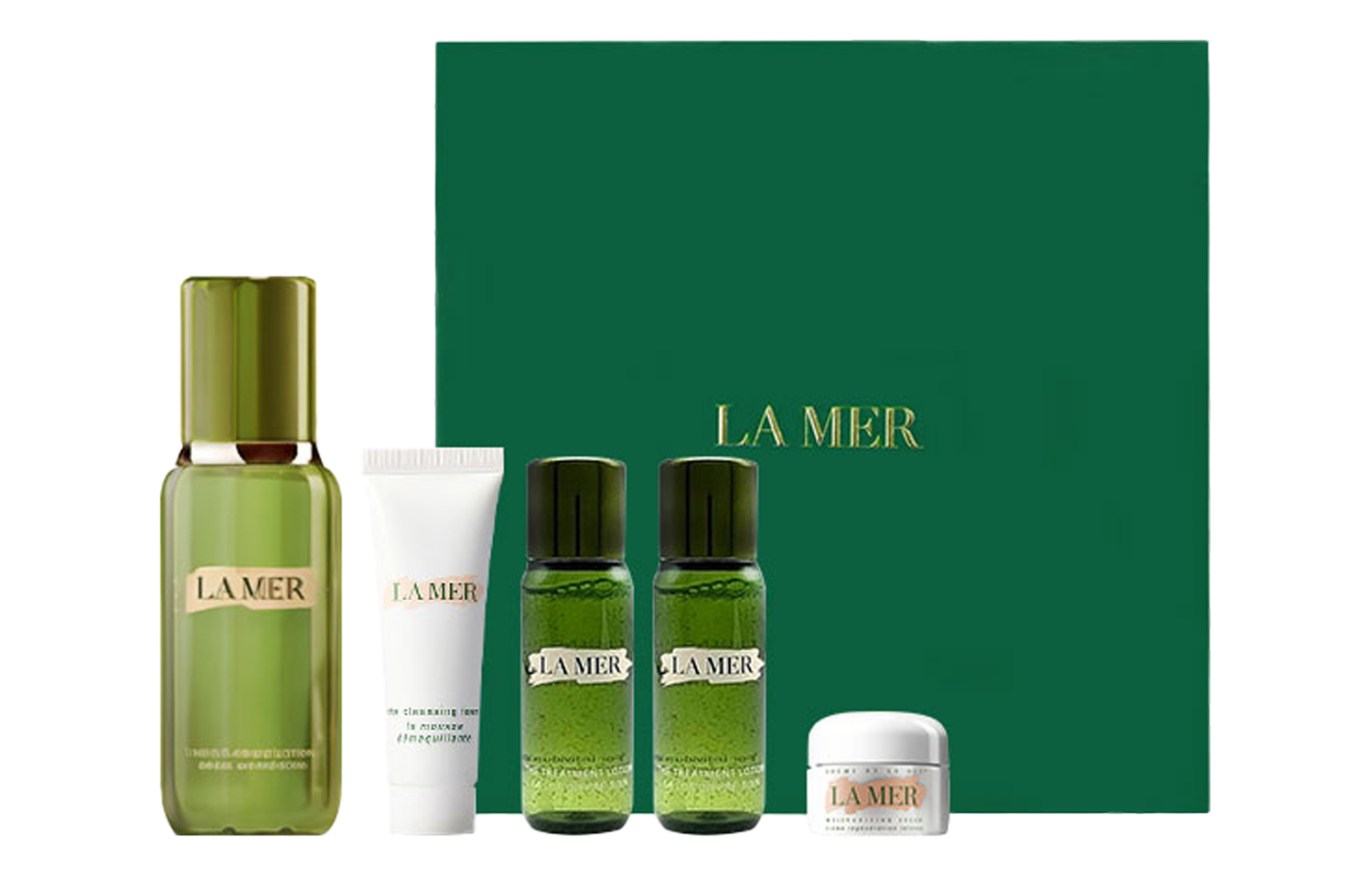 

HAILANZHIMI эссенция вода крем для лица очищающее средство набор для ухода за кожей увлажняющий комплект из пяти предметов LA MER