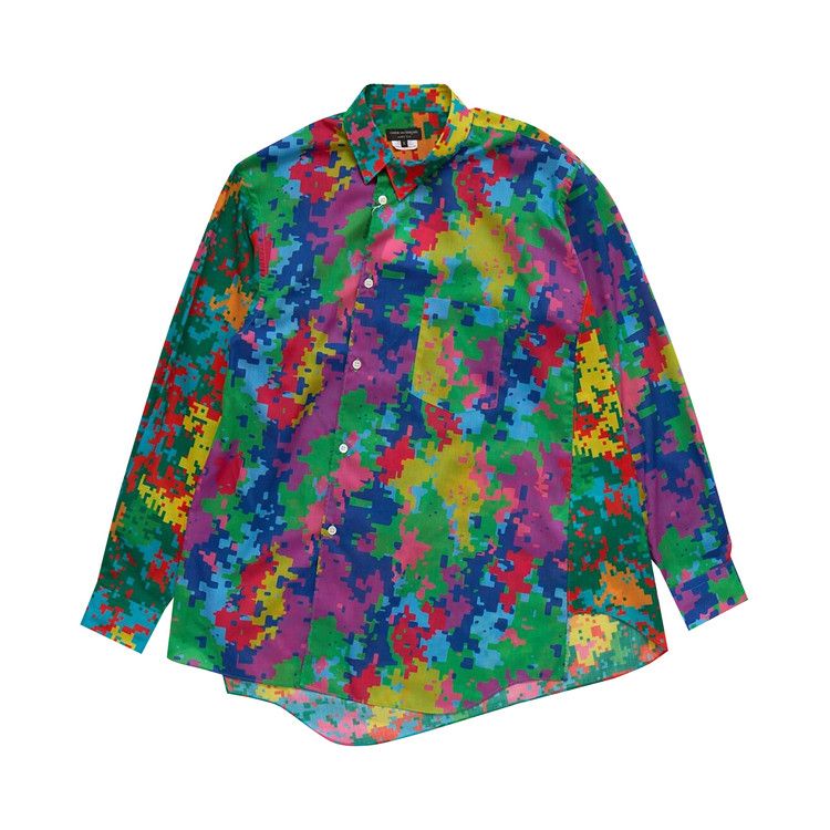 

Рубашка Comme des Garçons Homme Plus Lawn Camo Print Asymmetrical Shirt, Multicolor