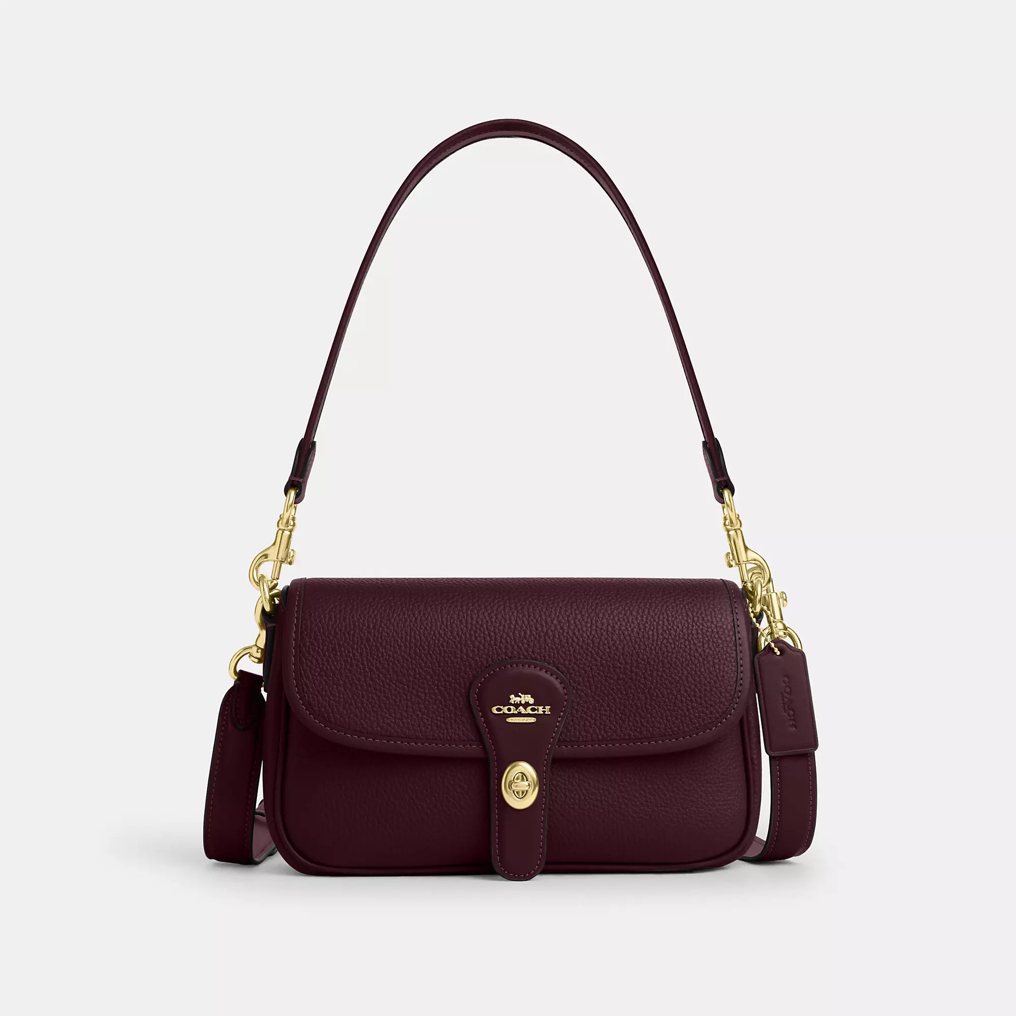 

Сумка через плечо Hadley от Coach Outlet, цвет gold/merlot