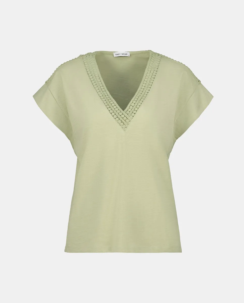 

Футболка с коротким рукавом крючком Easy Wear, хаки