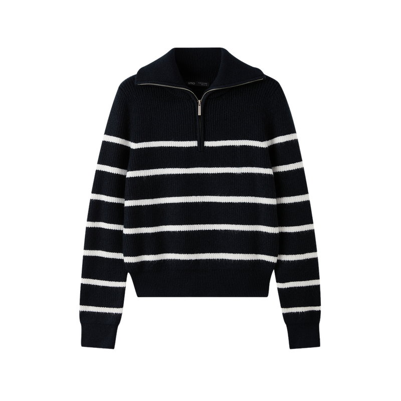 

Свитер женский с лацканами Moderate Others SPAO, marine синий