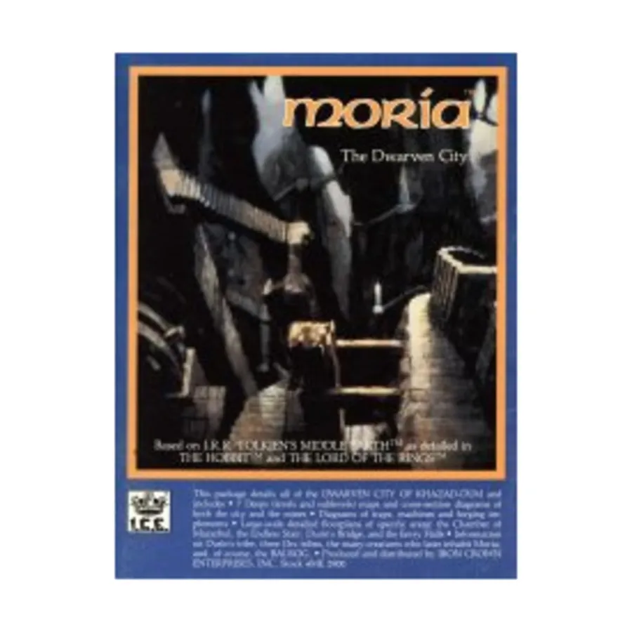 

Moria - The Dwarven City, Middle-Earth Role Playing (MERP) (1st Edition) - Campaign Books, мягкая обложка