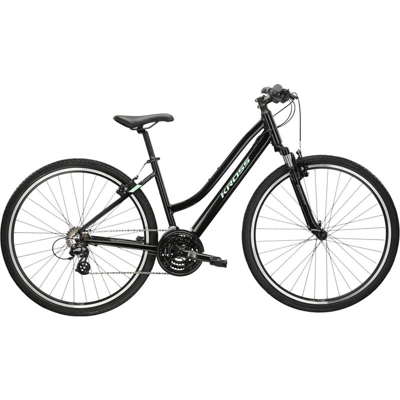 

Женский гибридный велосипед Kross Evado 2.0 Lady Black/Mint
