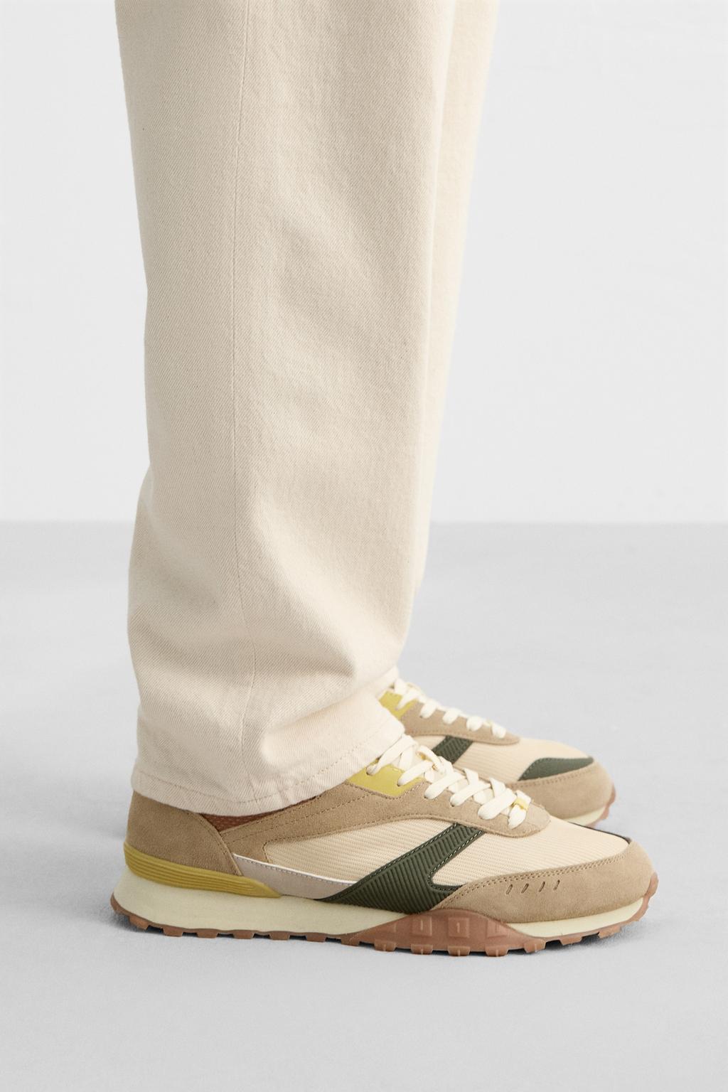 

Кроссовки в стиле ретро ZARA, разноцветный