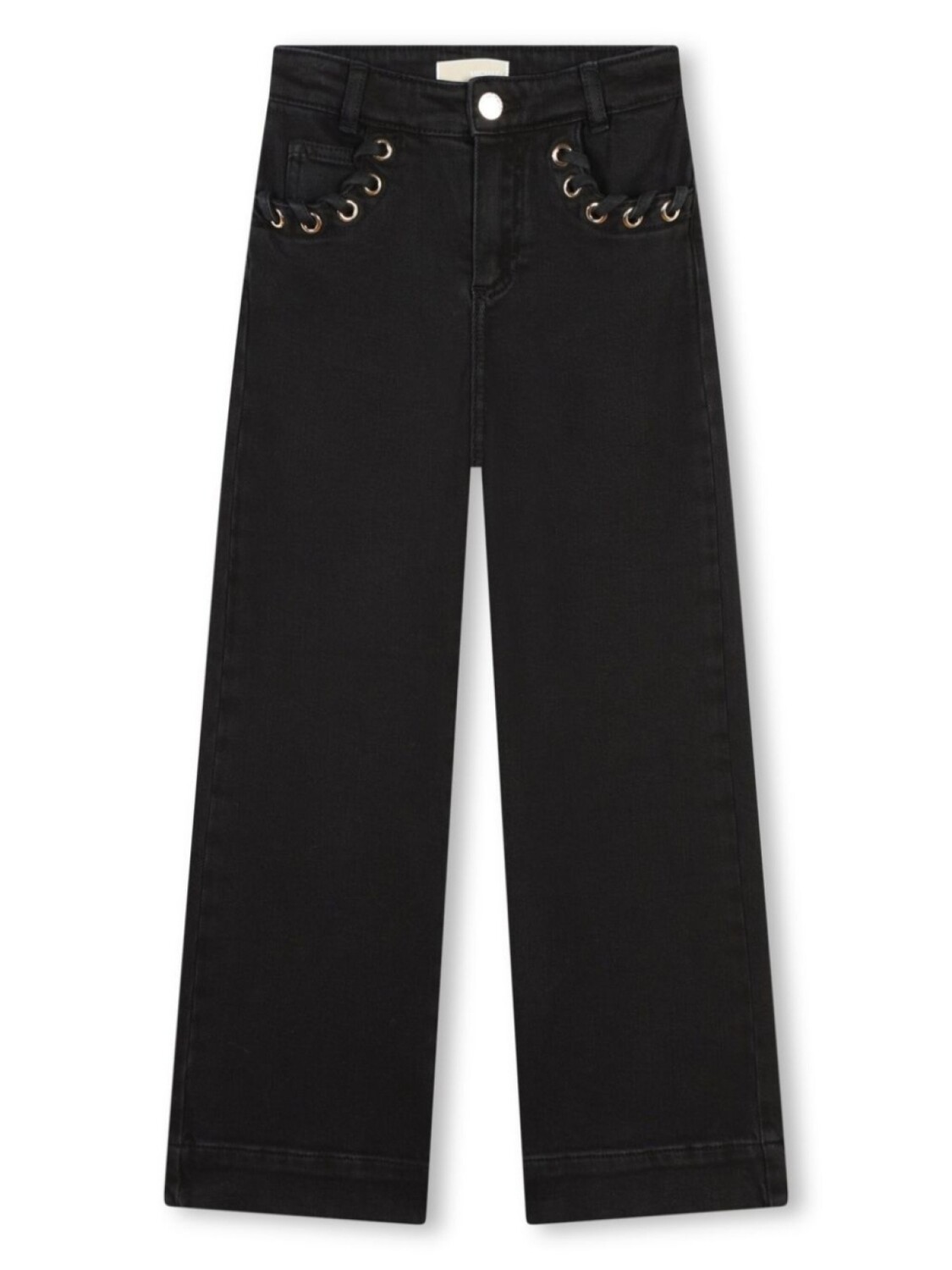 

Michael Kors Kids джинсы с люверсами, черный